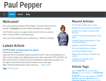 Tablet Screenshot of paulpepper.com